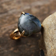 Bague "Coeur" en Labradorite