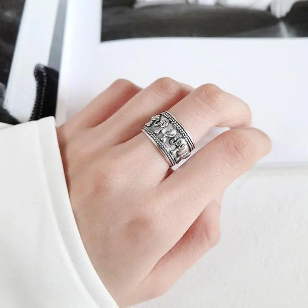 Bague "Éléphant" en Argent