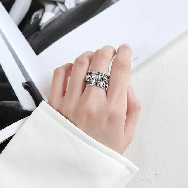 Bague "Éléphant" en Argent
