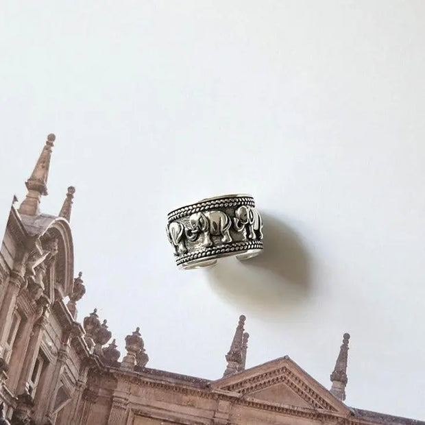 Bague "Éléphant" en Argent