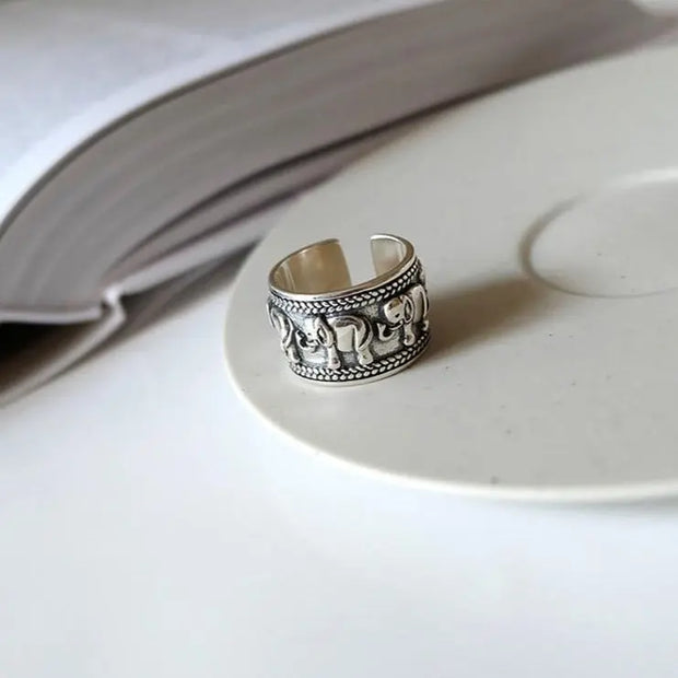 Bague "Éléphant" en Argent