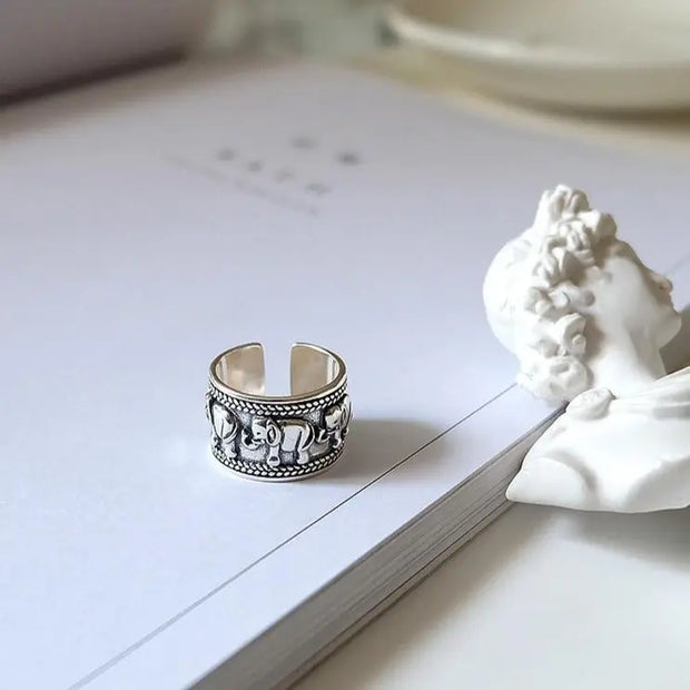 Bague "Éléphant" en Argent