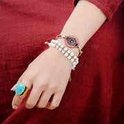 Bague "Floraison" en Amazonite