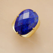 Bague "Fluidité" en Lapis-lazuli