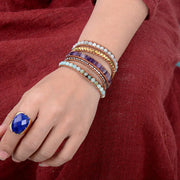 Bague "Fluidité" en Lapis-lazuli