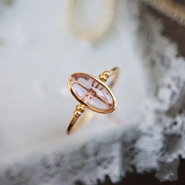 Bague "Illusion" en Améthyste