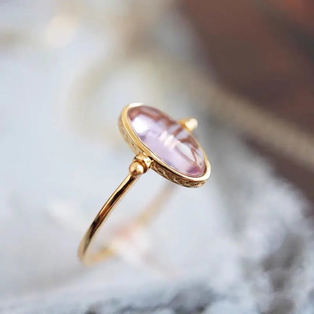 Bague "Illusion" en Améthyste