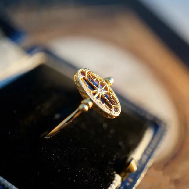 Bague "Illusion" en Améthyste