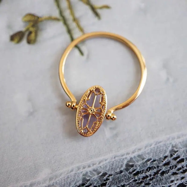 Bague "Illusion" en Améthyste