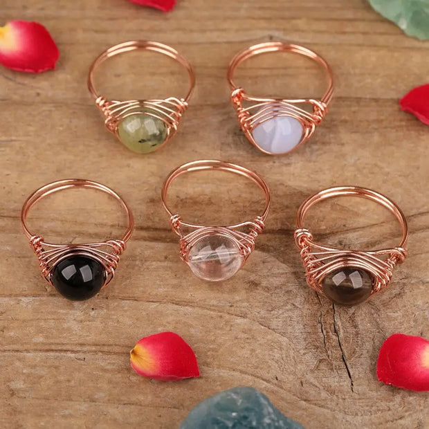 Bague "Perception" en pierres naturelles