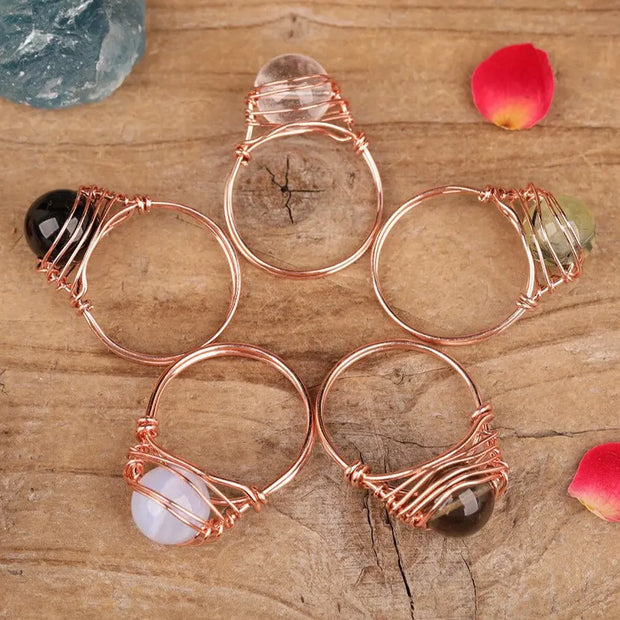 Bague "Perception" en pierres naturelles
