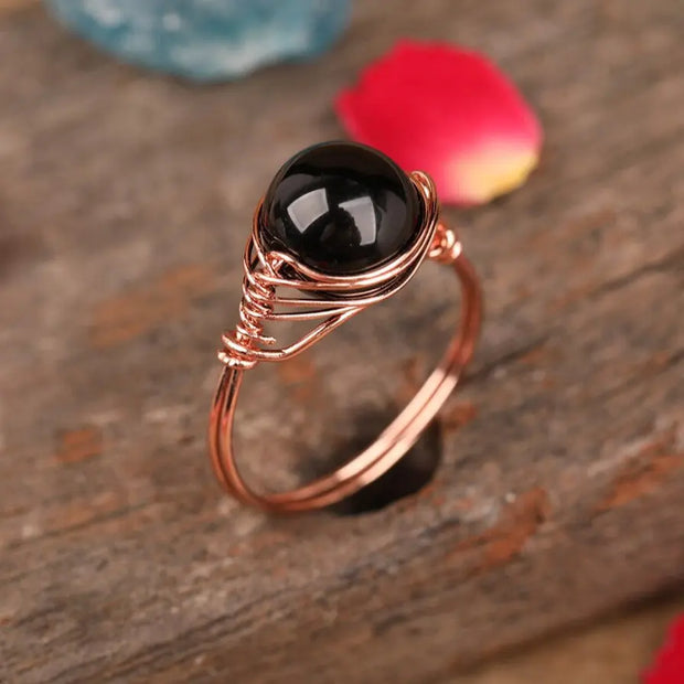 Bague "Perception" en pierres naturelles