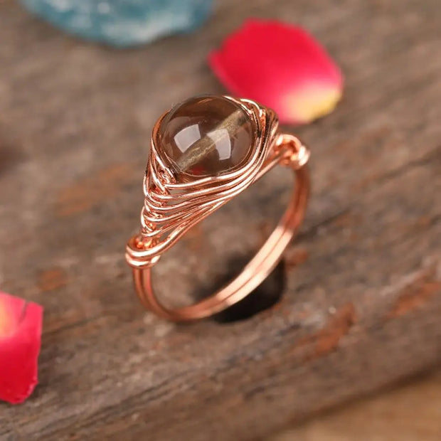 Bague "Perception" en pierres naturelles