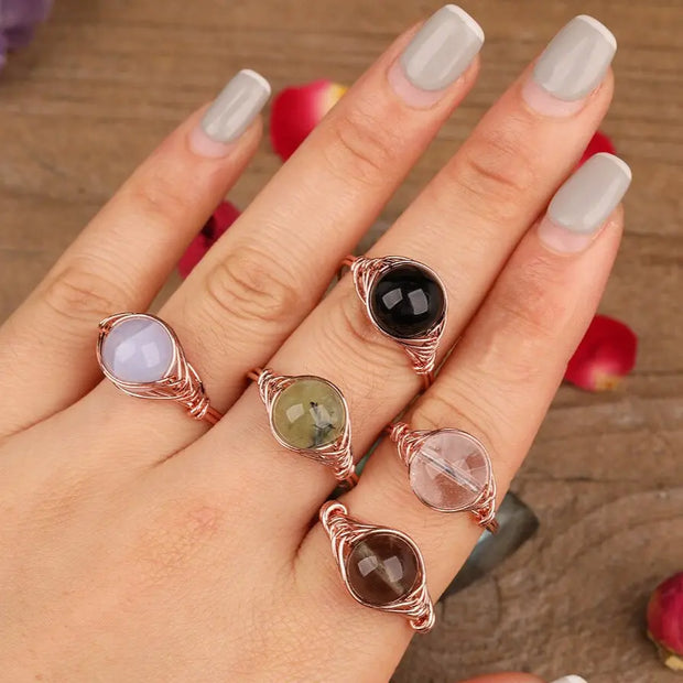 Bague "Perception" en pierres naturelles