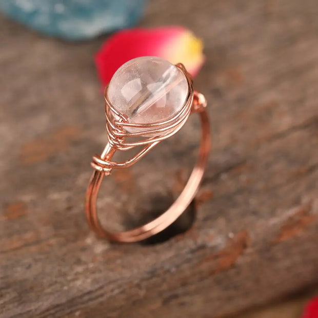 Bague "Perception" en pierres naturelles