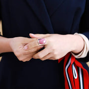 Bague "Réconciliation" en Rhodonite