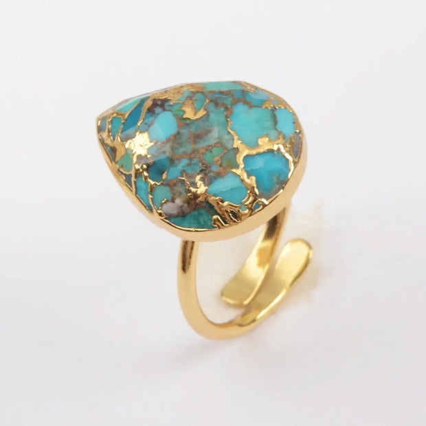 Bague "Unification" en Turquoise
