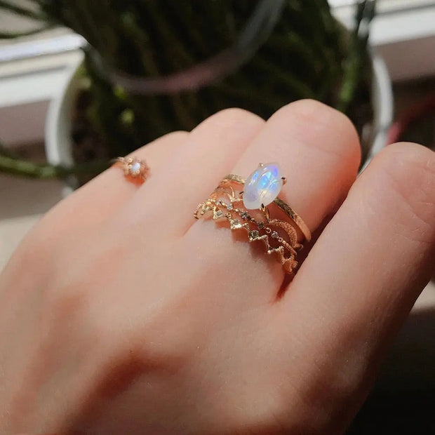 Bague en Pierre de lune