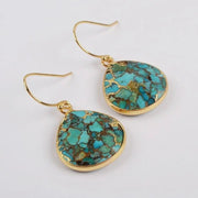 Boucles d'oreilles "Calläis" en Turquoise