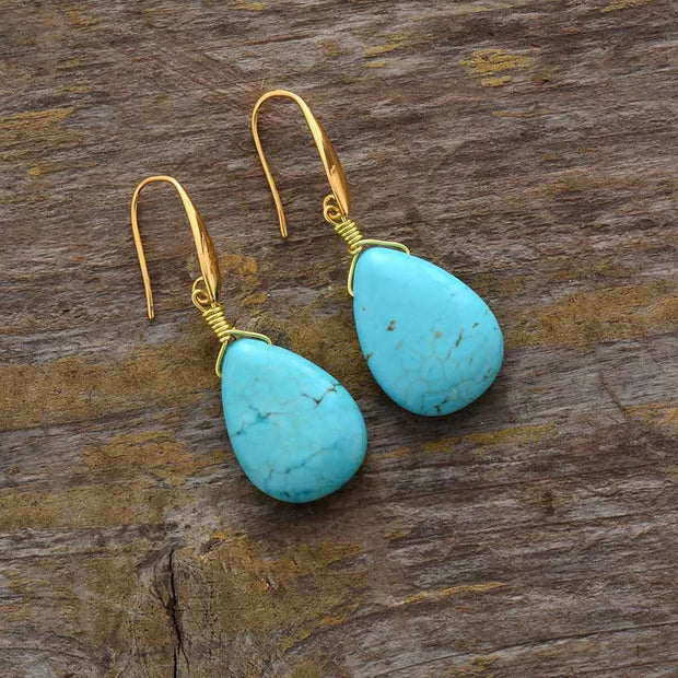 Boucles d'oreilles "Compassion" en Turquoise