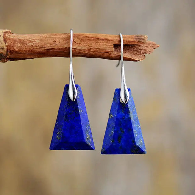 Boucles d'oreilles "Courage" en Lapis-lazuli