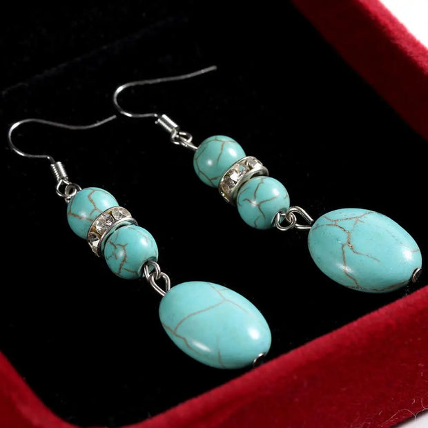 Boucles d'oreilles "Courage" en Turquoise
