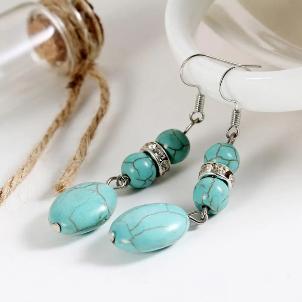 Boucles d'oreilles "Courage" en Turquoise