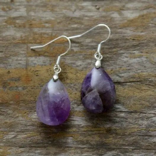 Boucles d'oreilles "Élévation" en Améthyste