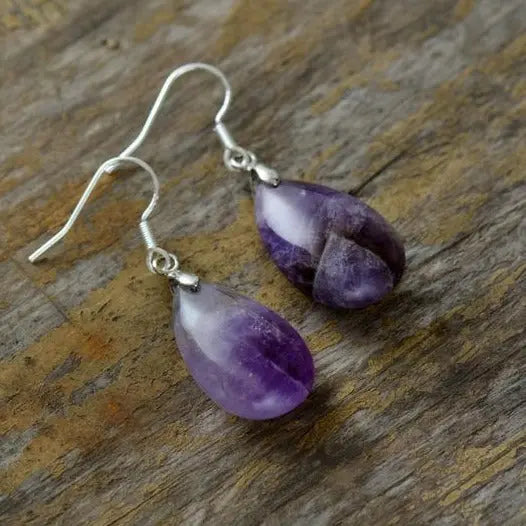 Boucles d'oreilles "Élévation" en Améthyste