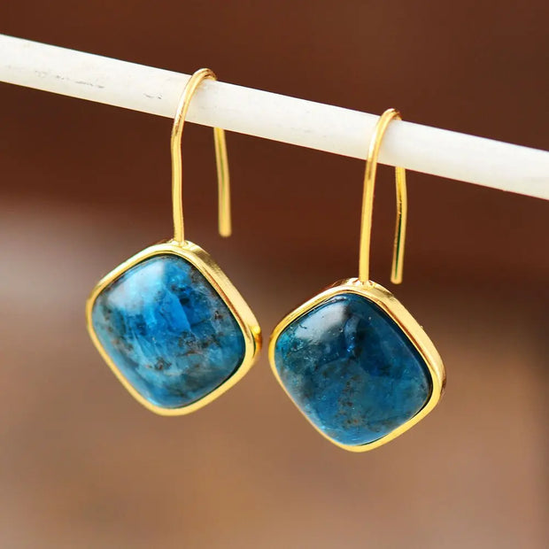 Boucles d'oreilles "Emanation" en Apatite
