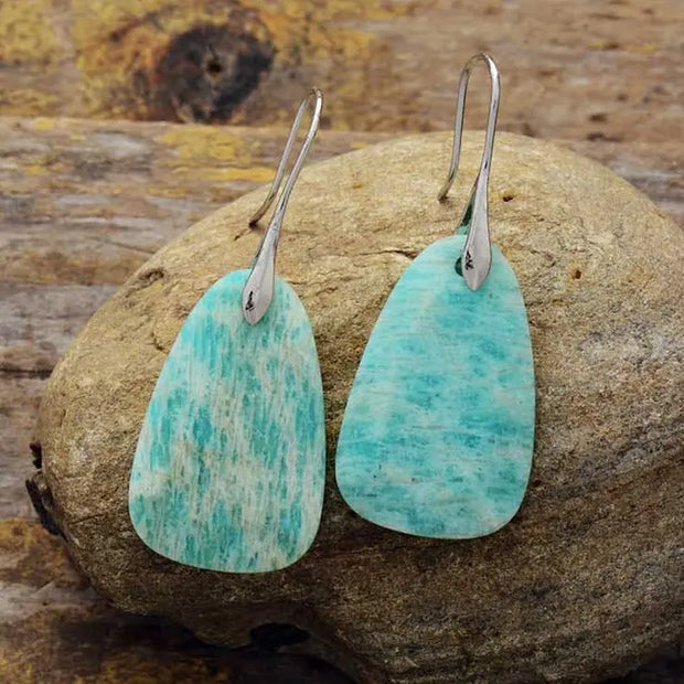 Boucles d'oreilles "Estsanatlehi" en Amazonite