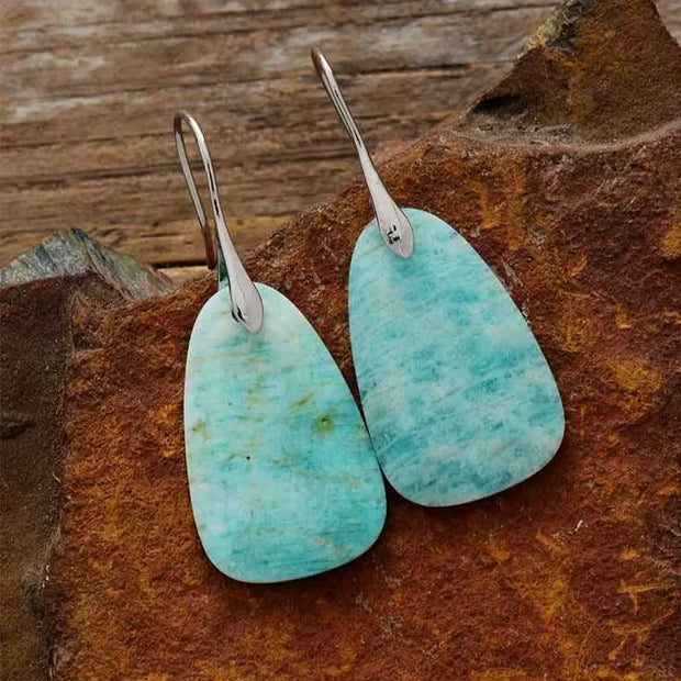 Boucles d'oreilles "Estsanatlehi" en Amazonite