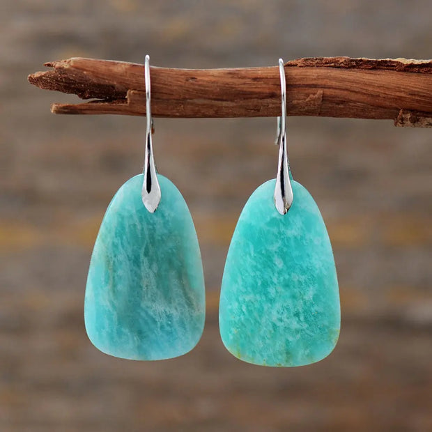 Boucles d'oreilles "Estsanatlehi" en Amazonite