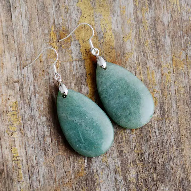 Boucles d'oreilles "Fraîcheur" en Aventurine 