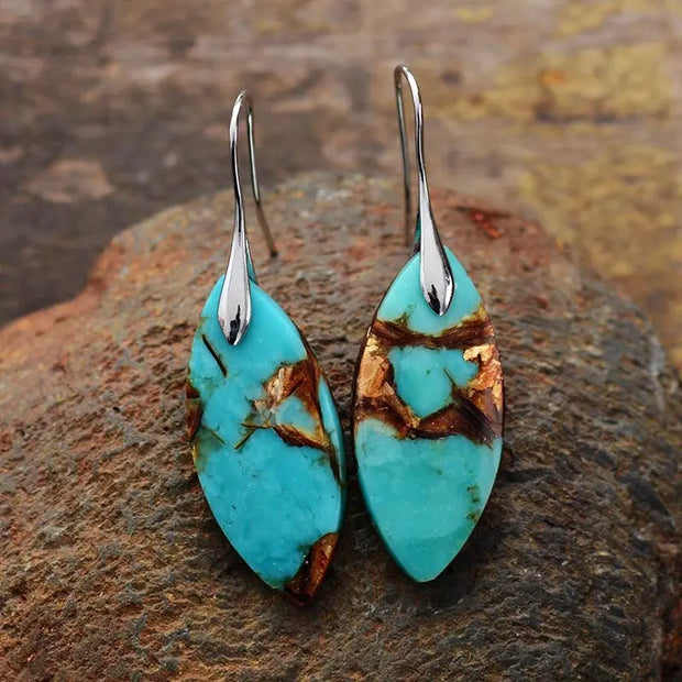 Boucles d'oreilles "Générosité" en Turquoise