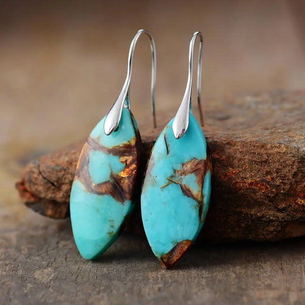 Boucles d'oreilles "Générosité" en Turquoise