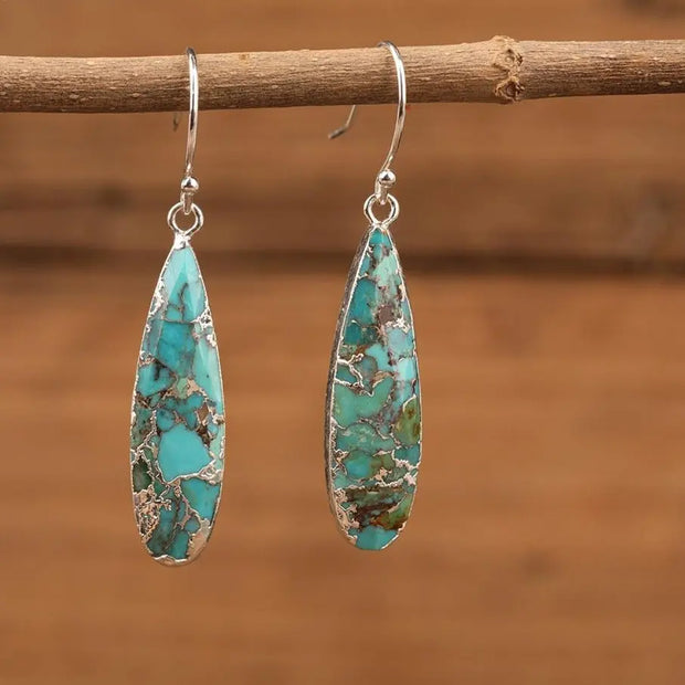 Boucles d'oreilles "Immunité" en Turquoise