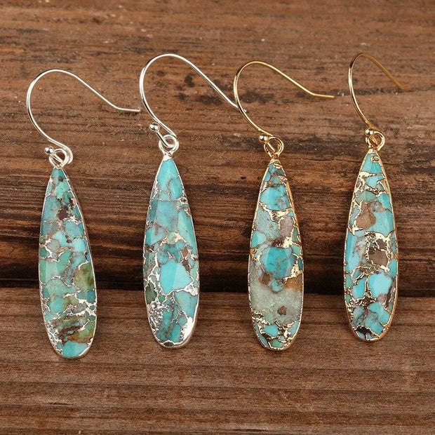 Boucles d'oreilles "Immunité" en Turquoise