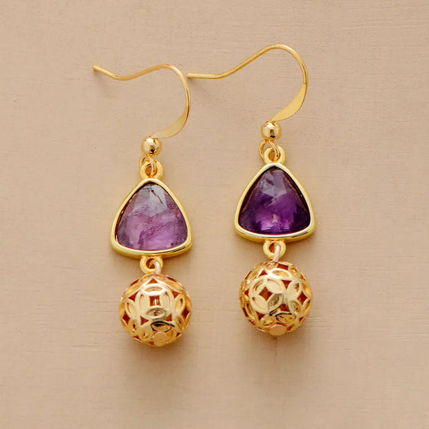 Boucles d'oreilles "Intuition" en Améthyste
