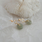 Boucles d'oreilles "Légèreté" en Jade