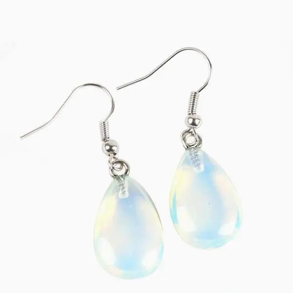 Boucles d'oreilles "Libération" en Opaline