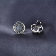 Boucles d'oreilles "Lumineuse" en Labradorite et Argent 925