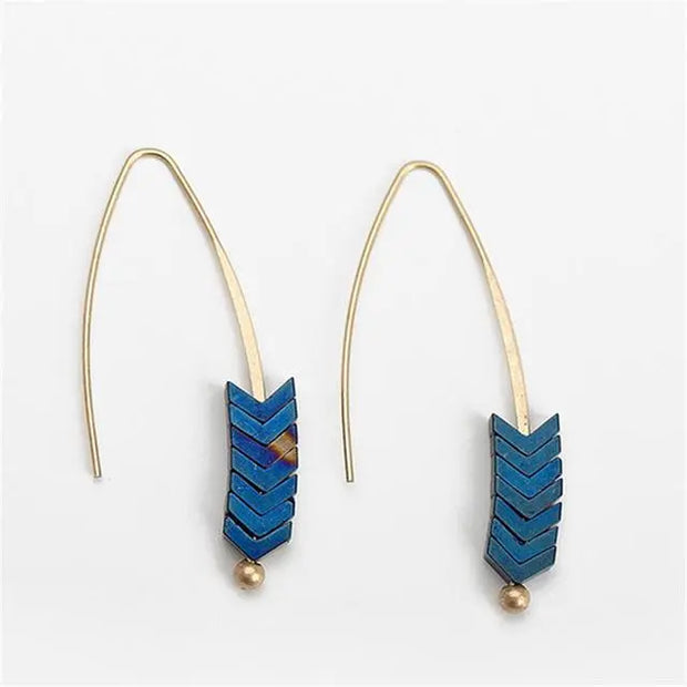 Boucles d'oreilles Zen géométriques - 4 coloris 