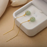 Boucles d'oreilles en Jade