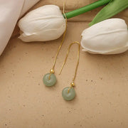Boucles d'oreilles en Jade