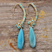 Boucles d'oreilles en pierre Amazonite