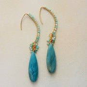 Boucles d'oreilles en pierre Amazonite