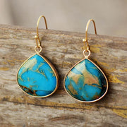 Boucles d'oreilles en pierre Turquoise