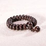 Bracelet "Mantra" tibétain en Bois naturel