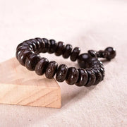Bracelet "Mantra" tibétain en Bois naturel
